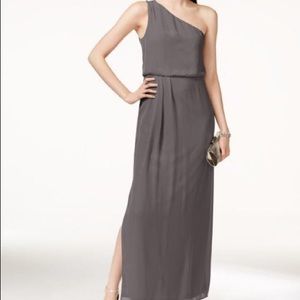 Adrianna Papell one shoulder chiffon gown